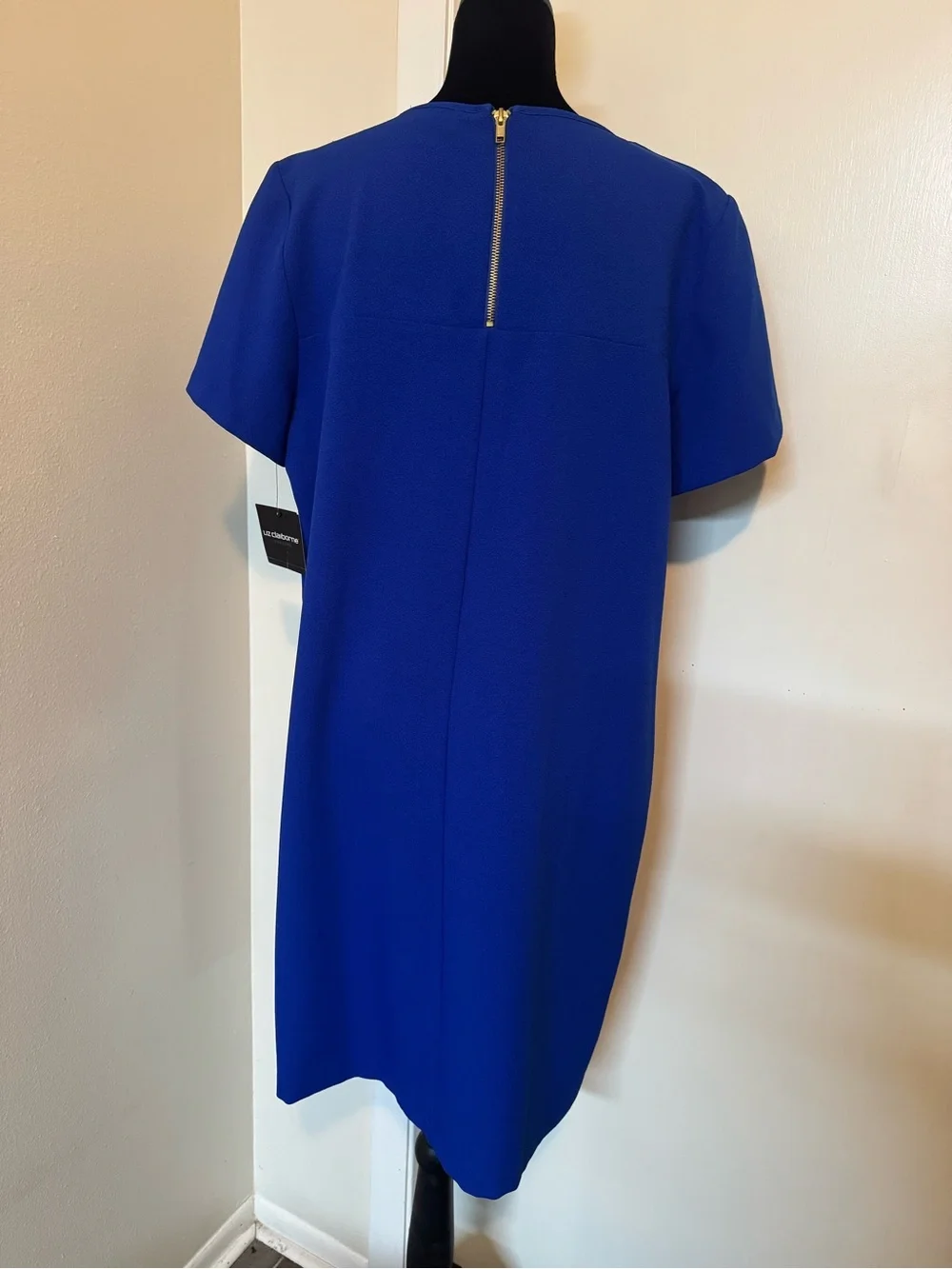 Liz Claiborne Blue Shift Dress - Picture 2 of 5